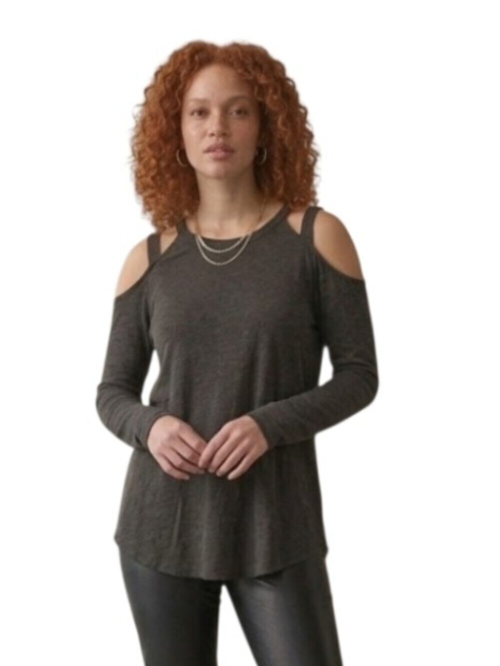 NWT MTS Cut Out Cold Shoulder Top